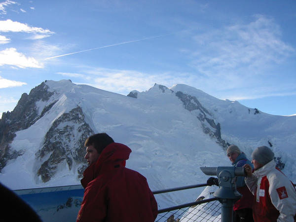 Fra Aguille de Midi mot Mt.Blanc